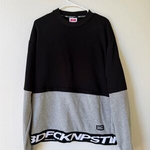 Black and Gray Men's Sweater